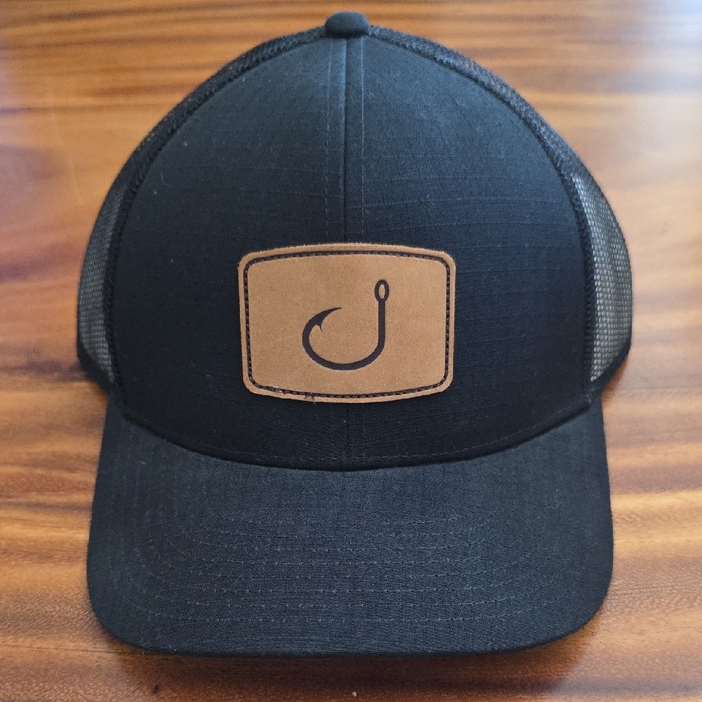 Avid Black Payday Trucker Hat with Hook Patch **New With Tags